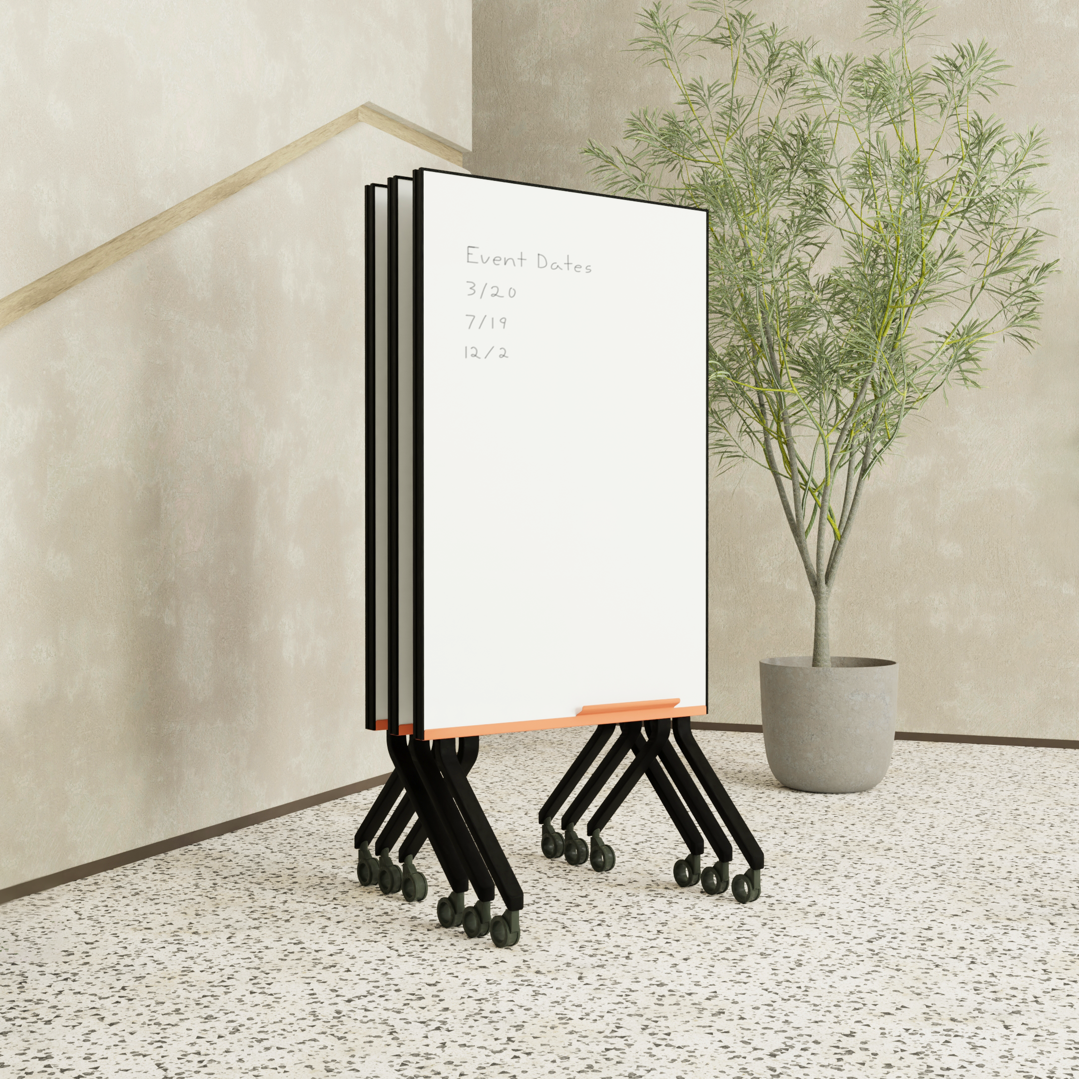 Easel Whiteboard, Magnetic Portable Dry Erase Easel Kuwait