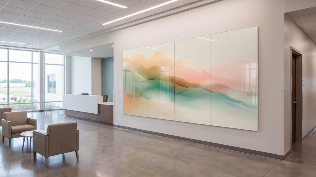 Clinic Lobby Glasswall Print
