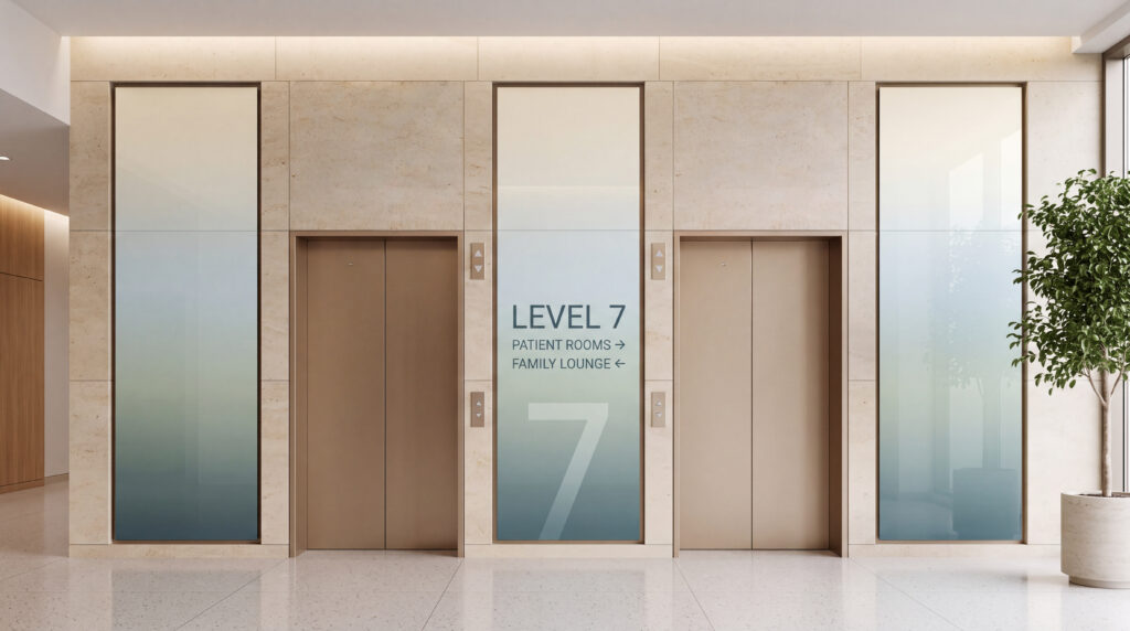 Healthcare Elevators Glass Wall